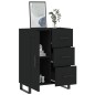vidaXL Sideboard Schwarz 69,5x34x90 cm Holzwerkstoff vidaXL Sideboard Schwarz 69,5x34x90 cm Holzwerkstoff