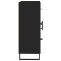 vidaXL Sideboard Schwarz 69,5x34x90 cm Holzwerkstoff vidaXL Sideboard Schwarz 69,5x34x90 cm Holzwerkstoff