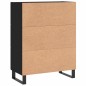 vidaXL Sideboard Schwarz 69,5x34x90 cm Holzwerkstoff vidaXL Sideboard Schwarz 69,5x34x90 cm Holzwerkstoff