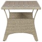 vidaXL Gartentisch Grau 120x70x66 cm Poly Rattan vidaXL Gartentisch Grau 120x70x66 cm Poly Rattan