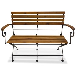vidaXL Gartenbank Klappbar 112 cm Massivholz Akazie