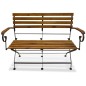 vidaXL Gartenbank Klappbar 112 cm Massivholz Akazie vidaXL Gartenbank Klappbar 112 cm Massivholz Akazie