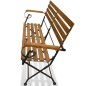 vidaXL Gartenbank Klappbar 112 cm Massivholz Akazie vidaXL Gartenbank Klappbar 112 cm Massivholz Akazie