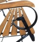 vidaXL Gartenbank Klappbar 112 cm Massivholz Akazie vidaXL Gartenbank Klappbar 112 cm Massivholz Akazie