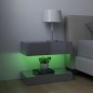 vidaXL TV-Schränke mit LED-Leuchten 2 Stk. Hochglanz-Grau 60x35 cm vidaXL TV-Schränke mit LED-Leuchten 2 Stk. Hochglanz-Grau 60x35 cm
