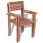 vidaXL Stapelbare Gartenstühle 2 Stk. Massivholz Teak vidaXL Stapelbare Gartenstühle 2 Stk. Massivholz Teak