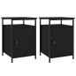 vidaXL Nachttische 2 Stk. Schwarz 40x42x60 cm Holzwerkstoff vidaXL Nachttische 2 Stk. Schwarz 40x42x60 cm Holzwerkstoff