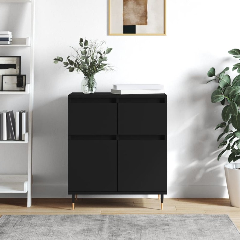 vidaXL Sideboard Schwarz 60x35x70 cm Holzwerkstoff vidaXL Sideboard Schwarz 60x35x70 cm Holzwerkstoff
