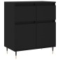 vidaXL Sideboard Schwarz 60x35x70 cm Holzwerkstoff vidaXL Sideboard Schwarz 60x35x70 cm Holzwerkstoff