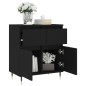 vidaXL Sideboard Schwarz 60x35x70 cm Holzwerkstoff vidaXL Sideboard Schwarz 60x35x70 cm Holzwerkstoff