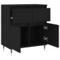 vidaXL Sideboard Schwarz 60x35x70 cm Holzwerkstoff vidaXL Sideboard Schwarz 60x35x70 cm Holzwerkstoff