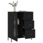 vidaXL Sideboard Schwarz 69,5x34x90 cm Holzwerkstoff vidaXL Sideboard Schwarz 69,5x34x90 cm Holzwerkstoff