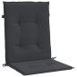 Gartenstuhlauflagen für Niedriglehner 4 Stk. Schwarz 100x50x3cm Gartenstuhlauflagen für Niedriglehner 4 Stk. Schwarz 100x50x3cm