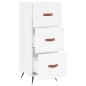 vidaXL Sideboard Weiß 34,5x34x90 cm Holzwerkstoff vidaXL Sideboard Weiß 34,5x34x90 cm Holzwerkstoff