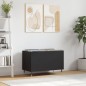 vidaXL Plattenschrank Schwarz 74,5x38x48 cm Holzwerkstoff vidaXL Plattenschrank Schwarz 74,5x38x48 cm Holzwerkstoff