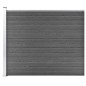 vidaXL Zaunelement WPC 175x146 cm Schwarz vidaXL Zaunelement WPC 175x146 cm Schwarz