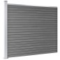vidaXL Zaunelement WPC 175x146 cm Schwarz vidaXL Zaunelement WPC 175x146 cm Schwarz