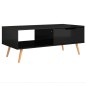vidaXL Couchtisch Hochglanz-Schwarz 100x49,5x43 cm Holzwerkstoff vidaXL Couchtisch Hochglanz-Schwarz 100x49,5x43 cm Holzwerkstoff