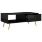 vidaXL Couchtisch Hochglanz-Schwarz 100x49,5x43 cm Holzwerkstoff vidaXL Couchtisch Hochglanz-Schwarz 100x49,5x43 cm Holzwerkstoff