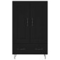 vidaXL Highboard Schwarz 69,5x31x115 cm Holzwerkstoff vidaXL Highboard Schwarz 69,5x31x115 cm Holzwerkstoff