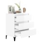 vidaXL Sideboard Hochglanz-Weiß 60x35x70 cm Holzwerkstoff vidaXL Sideboard Hochglanz-Weiß 60x35x70 cm Holzwerkstoff