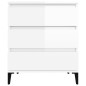 vidaXL Sideboard Hochglanz-Weiß 60x35x70 cm Holzwerkstoff vidaXL Sideboard Hochglanz-Weiß 60x35x70 cm Holzwerkstoff