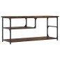 vidaXL TV-Schrank Räuchereiche 103x38x46,5 cm Holzwerkstoff und Stahl vidaXL TV-Schrank Räuchereiche 103x38x46,5 cm Holzwerkstoff und Stahl