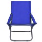 Klappbare Strandstühle 2 Stk. Stoff Blau Klappbare Strandstühle 2 Stk. Stoff Blau