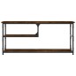 vidaXL TV-Schrank Räuchereiche 103x38x46,5 cm Holzwerkstoff und Stahl vidaXL TV-Schrank Räuchereiche 103x38x46,5 cm Holzwerkstoff und Stahl