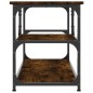 vidaXL TV-Schrank Räuchereiche 103x38x46,5 cm Holzwerkstoff und Stahl vidaXL TV-Schrank Räuchereiche 103x38x46,5 cm Holzwerkstoff und Stahl