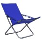 Klappbare Strandstühle 2 Stk. Stoff Blau Klappbare Strandstühle 2 Stk. Stoff Blau