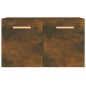 vidaXL Wandschrank Räuchereiche 60x36,5x35 cm Holzwerkstoff