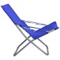Klappbare Strandstühle 2 Stk. Stoff Blau Klappbare Strandstühle 2 Stk. Stoff Blau