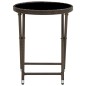 vidaXL Beistelltisch Braun 60 cm Poly Rattan und Hartglas vidaXL Beistelltisch Braun 60 cm Poly Rattan und Hartglas