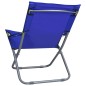 Klappbare Strandstühle 2 Stk. Stoff Blau Klappbare Strandstühle 2 Stk. Stoff Blau