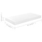vidaXL Schwebende Wandregale 2 Stk. Hochglanz-Weiß 50x23x3,8cm MDF vidaXL Schwebende Wandregale 2 Stk. Hochglanz-Weiß 50x23x3,8cm MDF