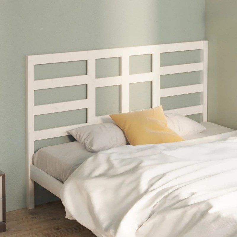 vidaXL Kopfteil Weiß 126x4x104 cm Massivholz Kiefer vidaXL Kopfteil Weiß 126x4x104 cm Massivholz Kiefer