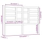 vidaXL Kopfteil Weiß 126x4x104 cm Massivholz Kiefer vidaXL Kopfteil Weiß 126x4x104 cm Massivholz Kiefer