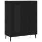 vidaXL Sideboard Schwarz 69,5x34x90 cm Holzwerkstoff vidaXL Sideboard Schwarz 69,5x34x90 cm Holzwerkstoff