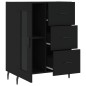 vidaXL Sideboard Schwarz 69,5x34x90 cm Holzwerkstoff vidaXL Sideboard Schwarz 69,5x34x90 cm Holzwerkstoff