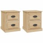 vidaXL Nachttische 2 Stk. Sonoma-Eiche 39x39x47,5 cm Holzwerkstoff vidaXL Nachttische 2 Stk. Sonoma-Eiche 39x39x47,5 cm Holzwerkstoff
