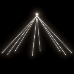 vidaXL Weihnachtsbaum-Lichterkette Indoor Outdoor 800 LEDs Kaltweiß 5m