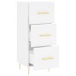 vidaXL Sideboard Weiß 34,5x34x90 cm Holzwerkstoff vidaXL Sideboard Weiß 34,5x34x90 cm Holzwerkstoff