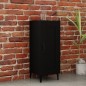 vidaXL Sideboard Schwarz 34,5x34x90 cm Holzwerkstoff vidaXL Sideboard Schwarz 34,5x34x90 cm Holzwerkstoff