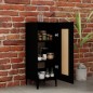 vidaXL Sideboard Schwarz 34,5x34x90 cm Holzwerkstoff vidaXL Sideboard Schwarz 34,5x34x90 cm Holzwerkstoff