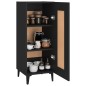 vidaXL Sideboard Schwarz 34,5x34x90 cm Holzwerkstoff vidaXL Sideboard Schwarz 34,5x34x90 cm Holzwerkstoff