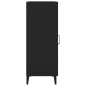 vidaXL Sideboard Schwarz 34,5x34x90 cm Holzwerkstoff vidaXL Sideboard Schwarz 34,5x34x90 cm Holzwerkstoff