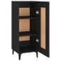 vidaXL Sideboard Schwarz 34,5x34x90 cm Holzwerkstoff vidaXL Sideboard Schwarz 34,5x34x90 cm Holzwerkstoff