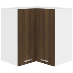 vidaXL Eck-Hängeschrank Braun Eiche-Optik 57x57x60 cm Holzwerkstoff