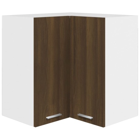 vidaXL Eck-Hängeschrank Braun Eiche-Optik 57x57x60 cm Holzwerkstoff